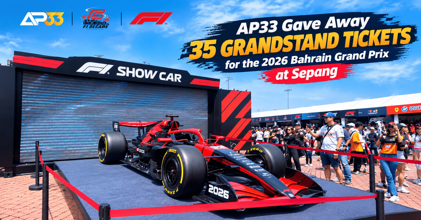 AP33 Gave Away 35 Grandstand Tickets for the 2026 Bahrain Grand Prix at Sepang